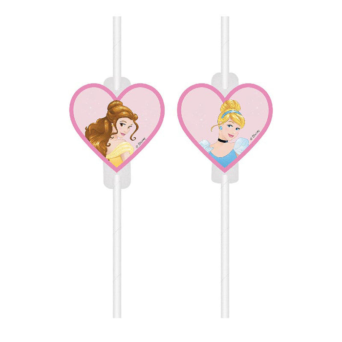 Disney Princess - Papiertrinkhalme | 4 Stück