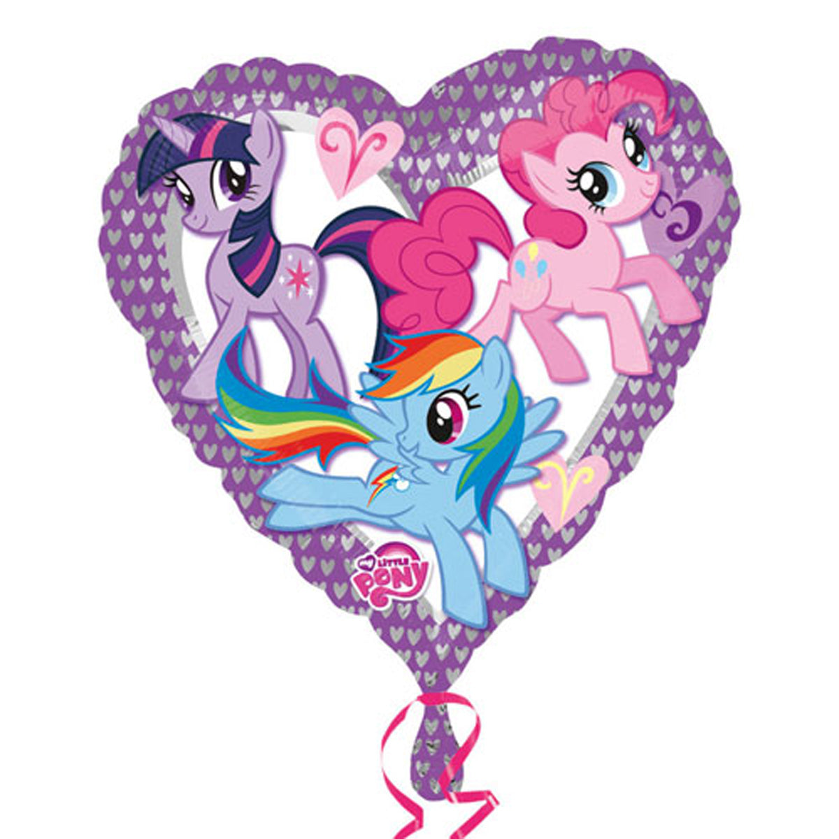 18"/Ø45cm Herz Folienballon "My Little Pony"