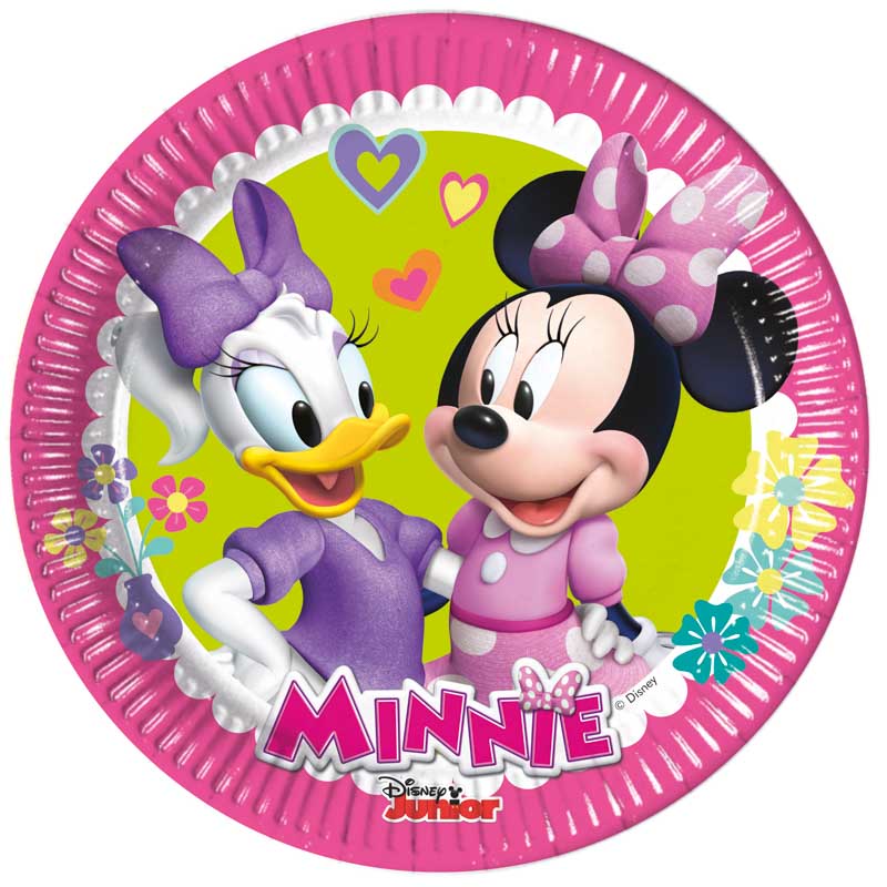 Minnie Mouse Junior - Pappteller | 8 Stück, Ø 20 cm, FSC