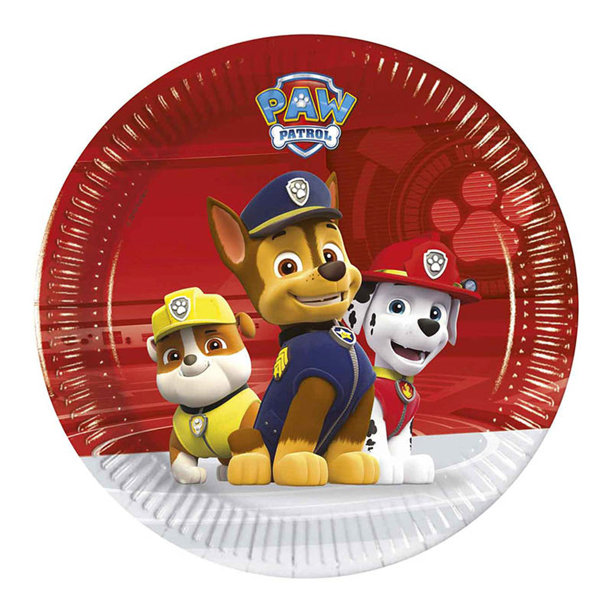 Paw Patrol Ready for Action - Pappteller | 8 Stück, Ø 20 cm, FSC