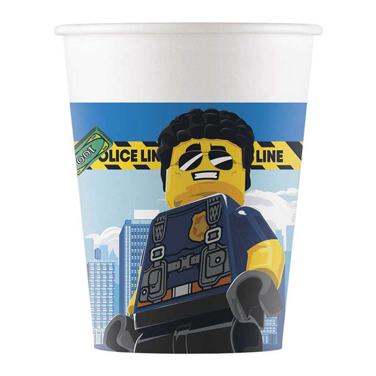 LEGO City - Pappbecher | 8 Stück, 200 ml, FSC