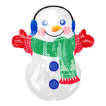 18"/Ø45cm Folienballon "Schneemann grüner Schal"