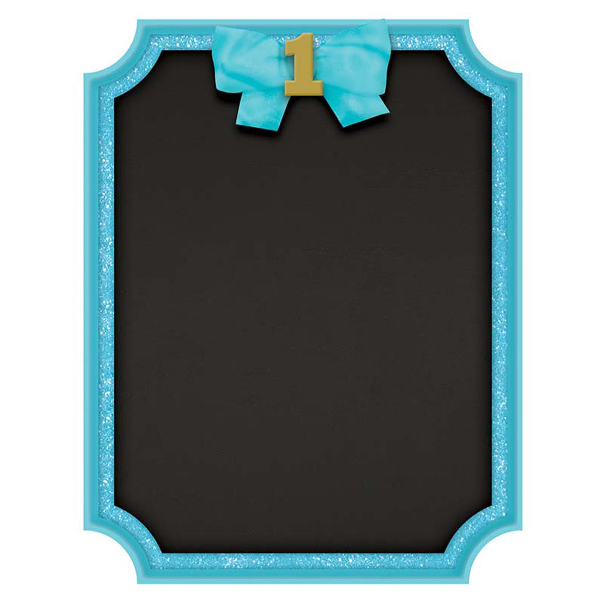 1. Geburtstag - Kreidetafel Happy Birthday | 22,8 x 17,7 cm, Blau