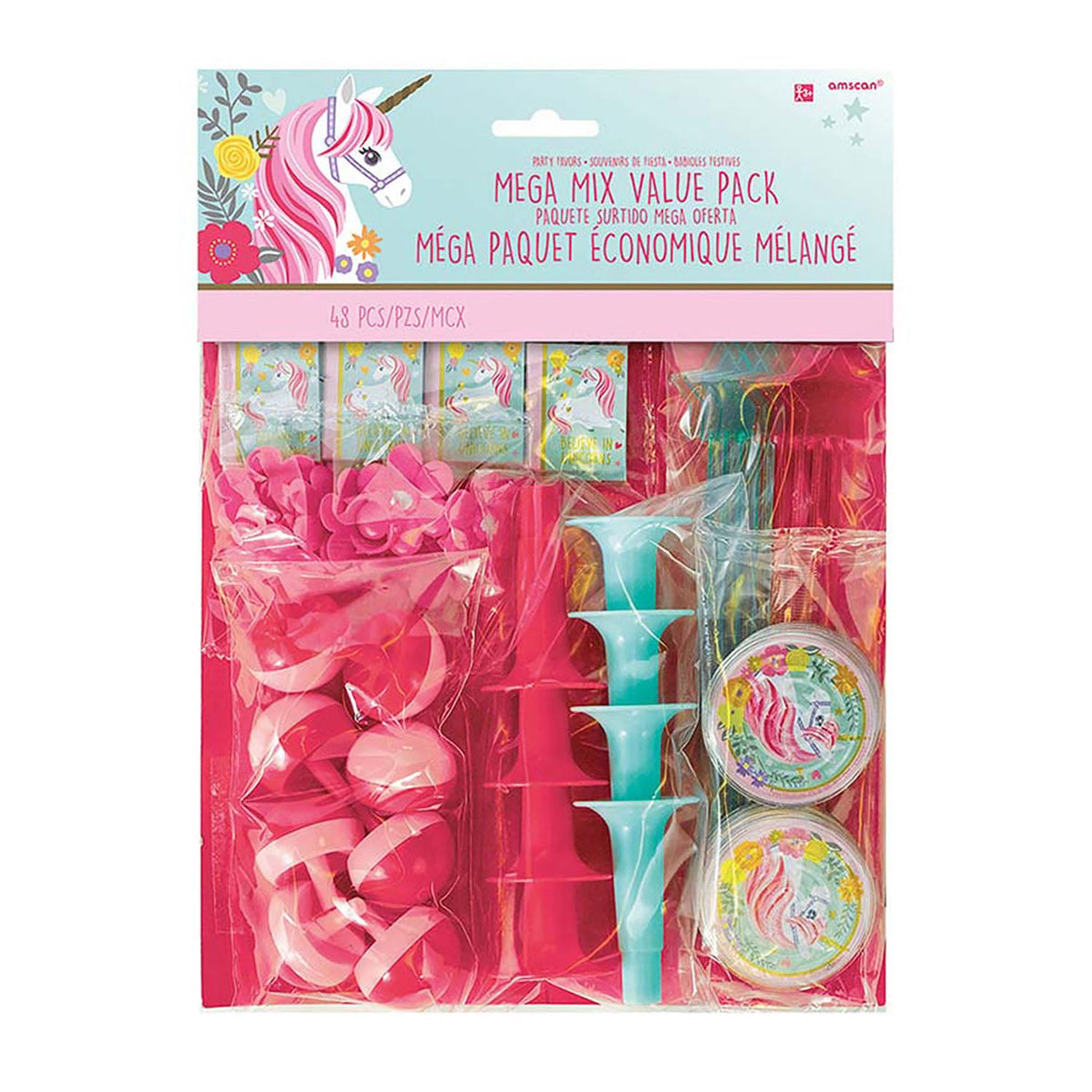 Einhorn Magical Unicorn - Mitgebsel-Set | 48-teilig