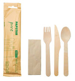 Besteck-Set aus Holz (Gabel, Messer, Löffel)