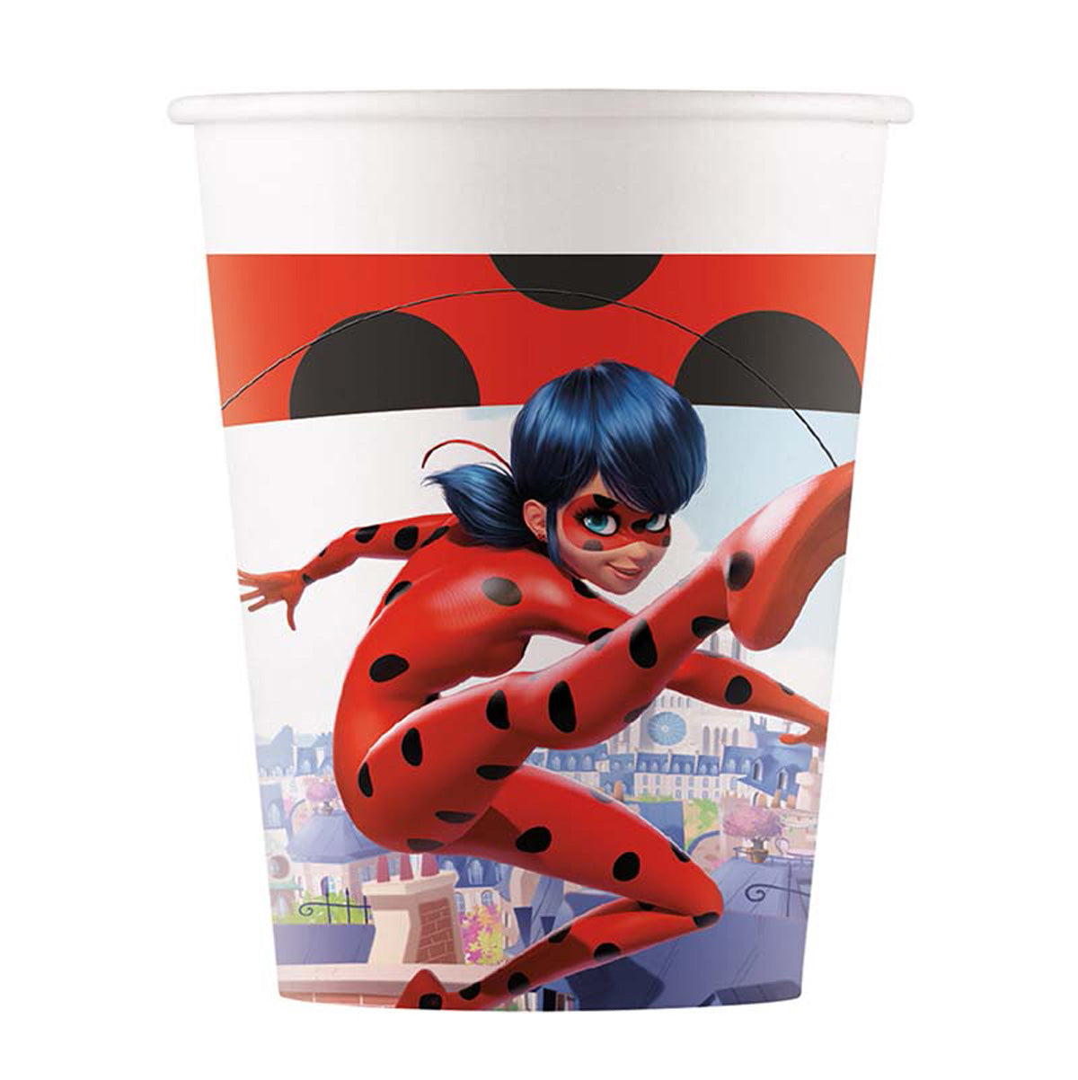 Miraculous Ladybug - Pappbecher | 8 Stück, 200 ml, FSC