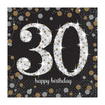 Servietten "Sparkling" 16Stk./ 33x33cm | Silber/Gold #30