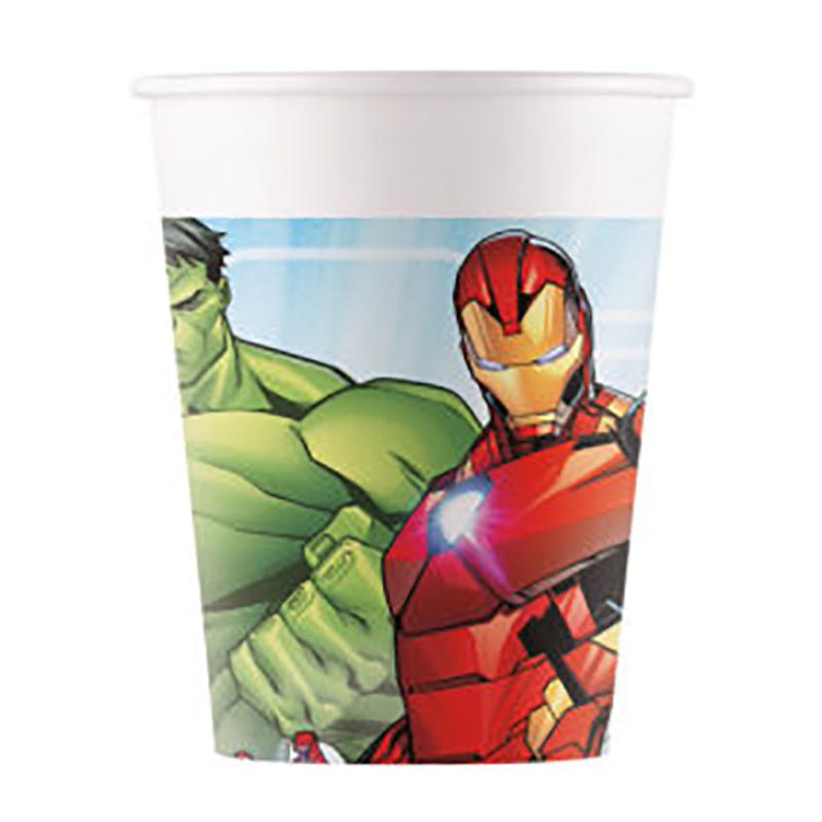 Marvel Avengers Mighty - Pappbecher | 8 Stück, 200 ml, FSC