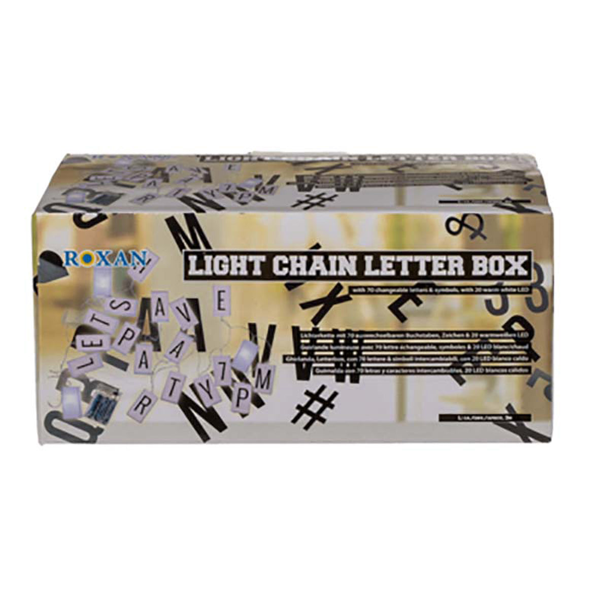 Lichterkette Letterbox Buchstaben ca. 3 m