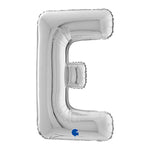 Riesenbuchstabe Folienballon 26"/66cm | Silber #E