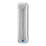Riesenbuchstabe Folienballon 26"/66cm | Silber #I