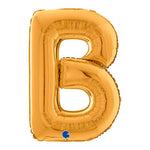 Riesenbuchstabe Folienballon 26"/66cm | Gold #B