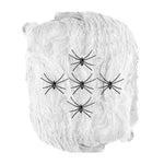 Spinnennetz Weiß 100g mit 5 Spinnen