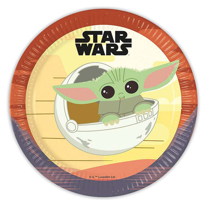 Star Wars The Mandalorian - Pappteller | 8 Stück, Ø 23 cm, FSC