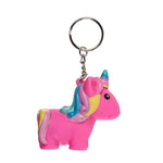 Schlüsselanh Einhorn Squeeze ca. 6cm 4-fach sort.