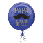 18"/Ø45cm Folienballon "Papa du bist der Beste"