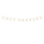 Banner Just Married weiß 15 x 155 cm