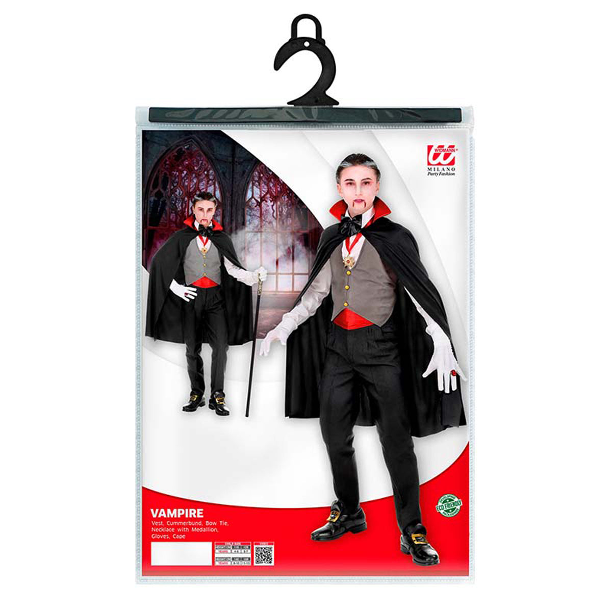 Kostüm Kid Vampir mit Umhang