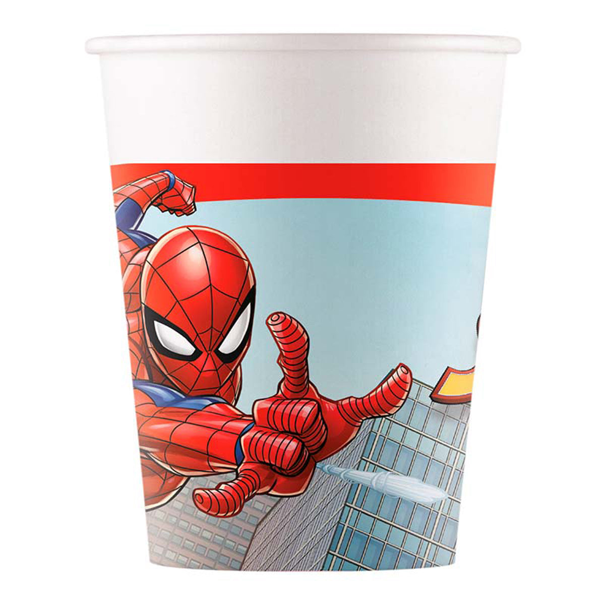 Spider-Man Crime - Pappbecher | 8 Stück, 200 ml, FSC
