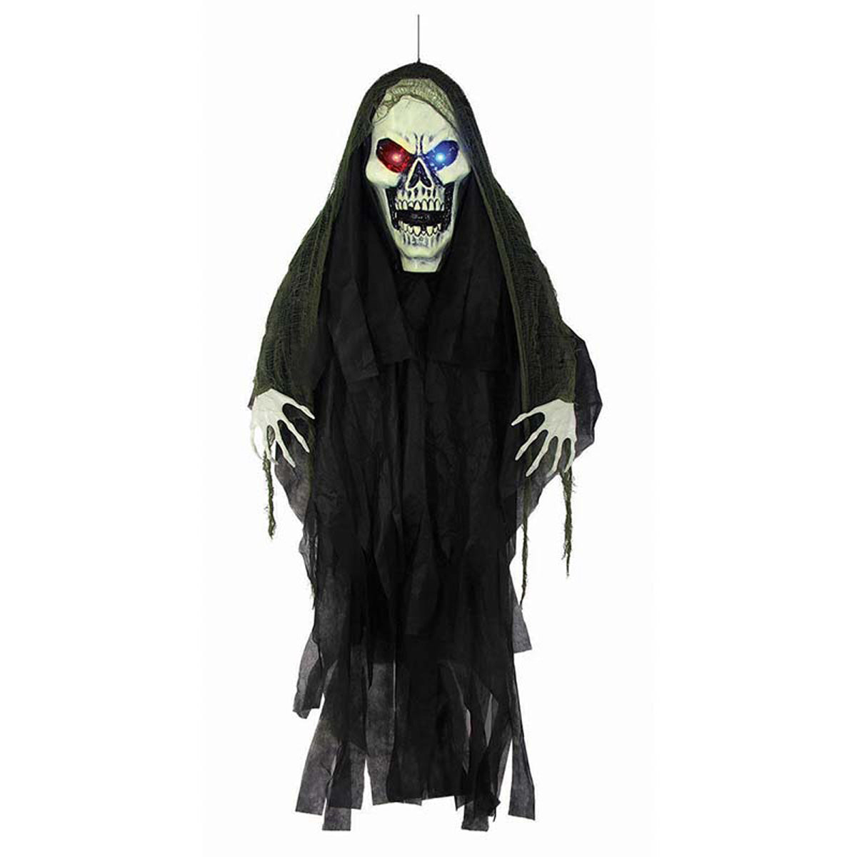 Hängefigur Sensenmann mit LED Augen