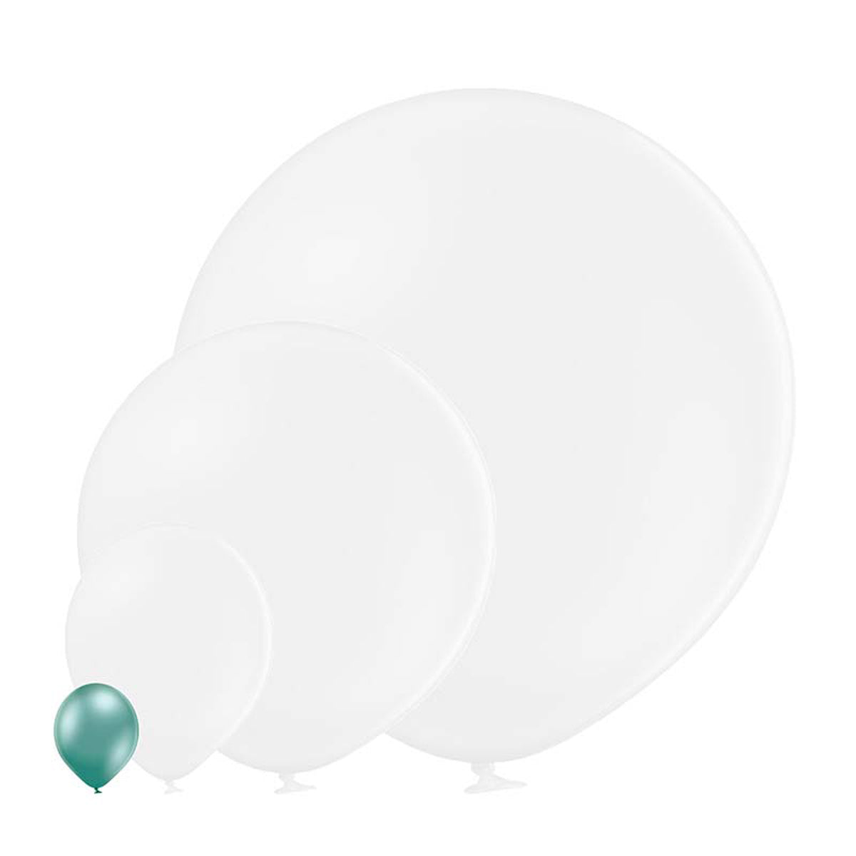 25 Stk. Luftballon Uni Glossy Ø 12cm | Grün