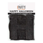 Banner Glitter Happy Halloween ca. 274 cm