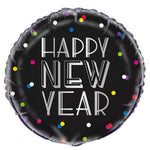 18"/Ø45cm Folienballon "New Year" Neon Dots