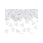 Konfetti Papier Herzen Weiß 15g