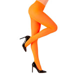 Strumpfhose Damen "Uni" | Neon Orange | Größe XL
