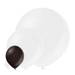 25 Stk. Luftballon Uni Metallic Ø 30cm |  Schwarz#090