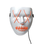 Maske LED ohne Rand orange