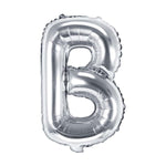 Buchstabe Folienballon Silber 35cm | # B