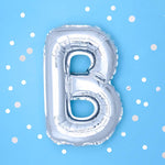 Buchstabe Folienballon Silber 35cm | # B