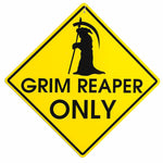 Schild Sensenmann
