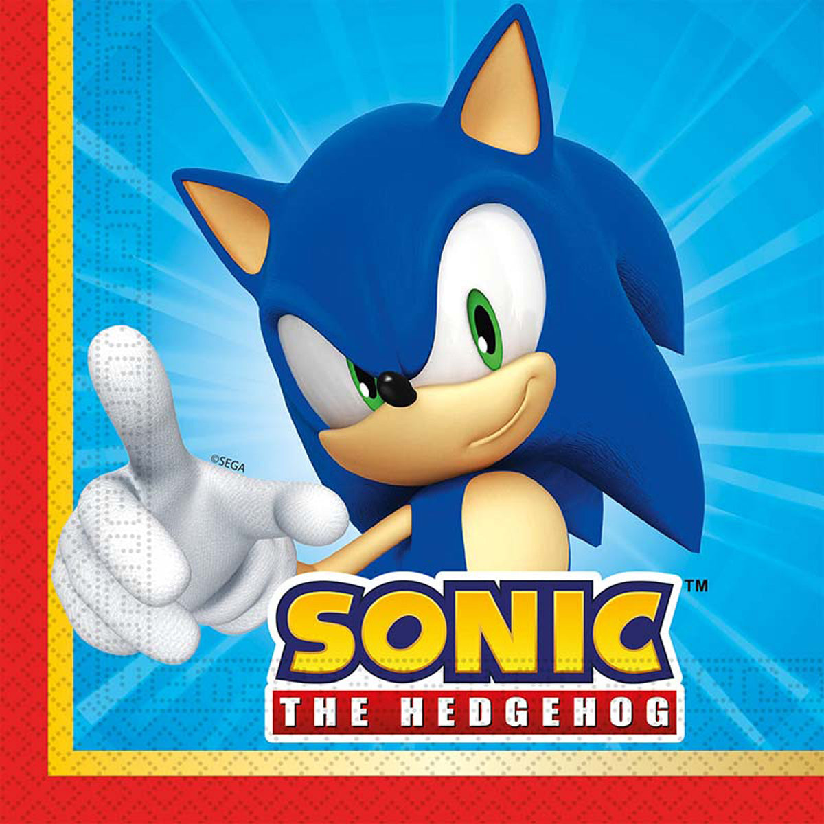 Sonic - Servietten | 20 Stück, 33 x 33 cm, FSC