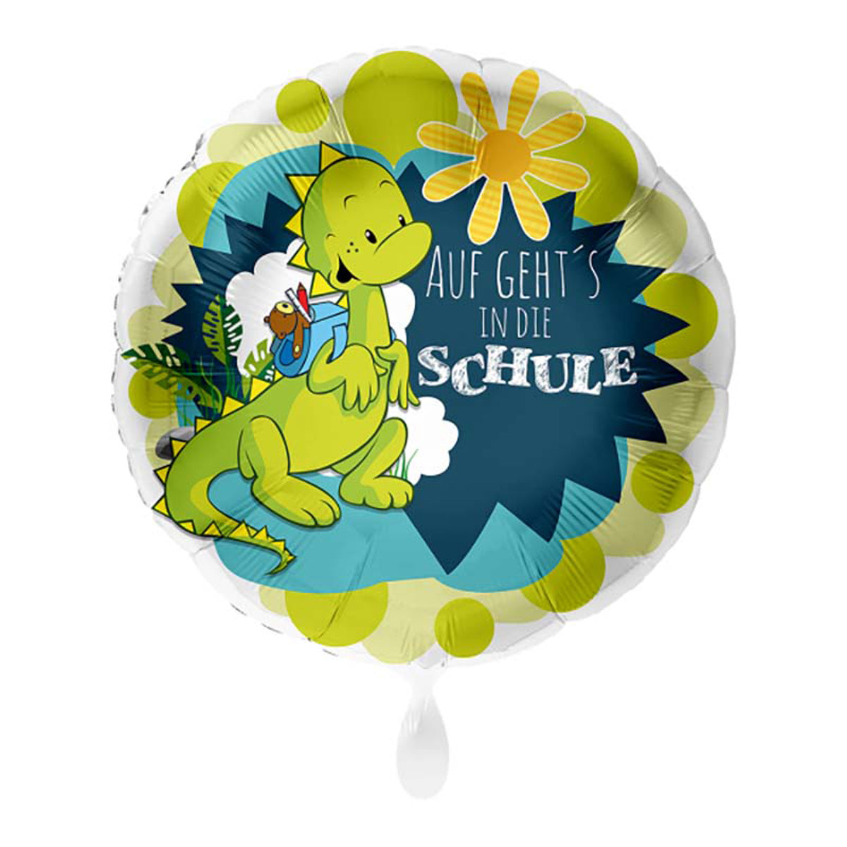 18"/Ø43cm Folienballon  "Auf geht's in die Schule"