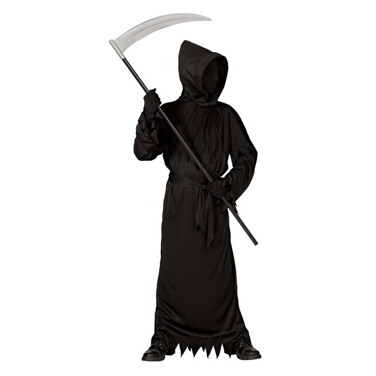 Kostüm "Reaper" Sensenmann mit Maske unsichtbares Gesicht