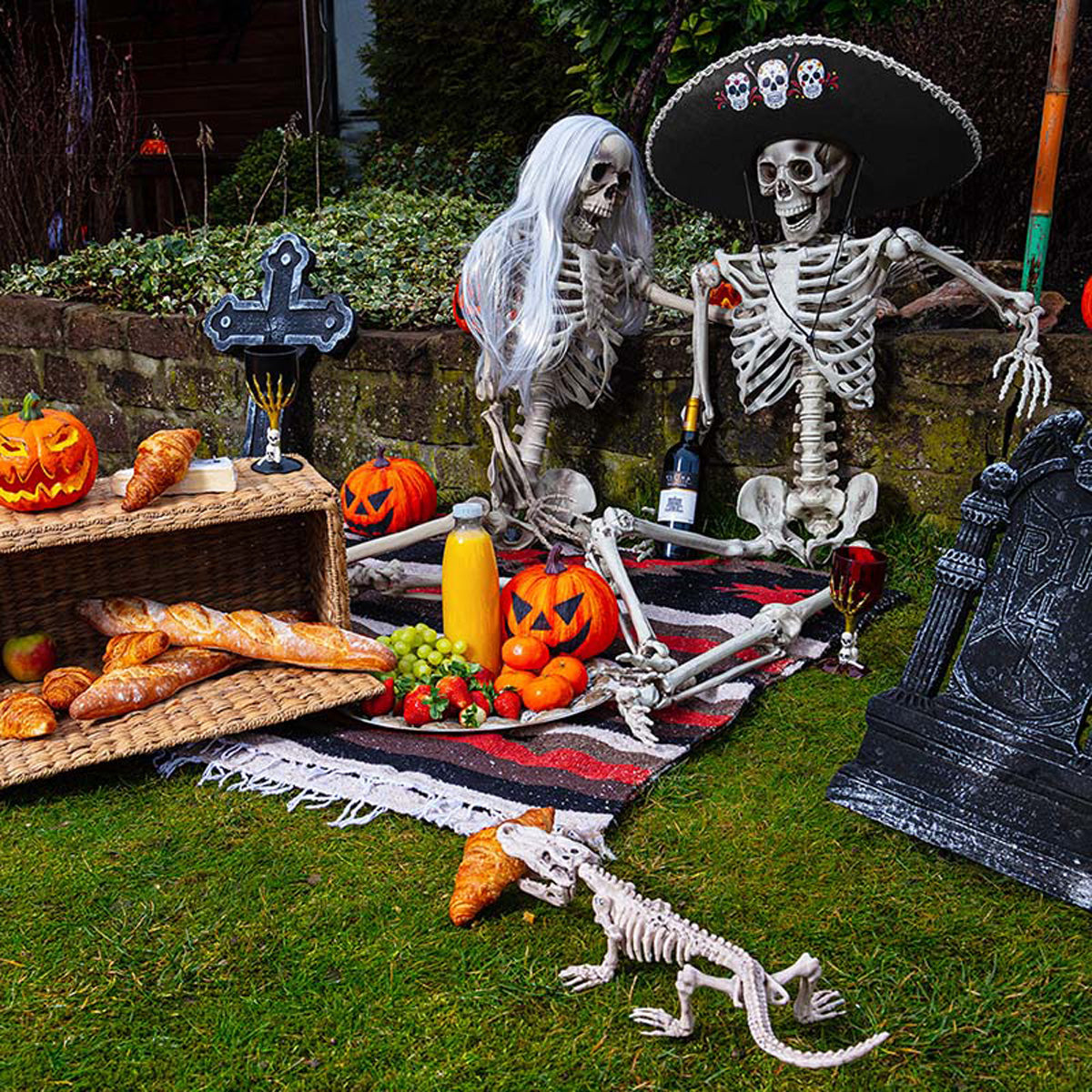 Halloween Perücke Damen "Hexe Aurora" | Grau