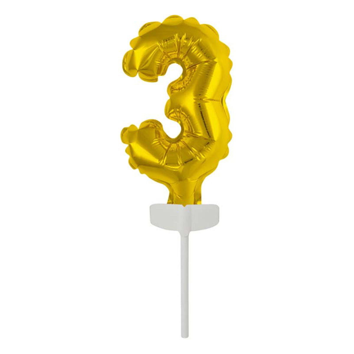 Tortendeko Ballonzahl | 11 cm, Gold #3