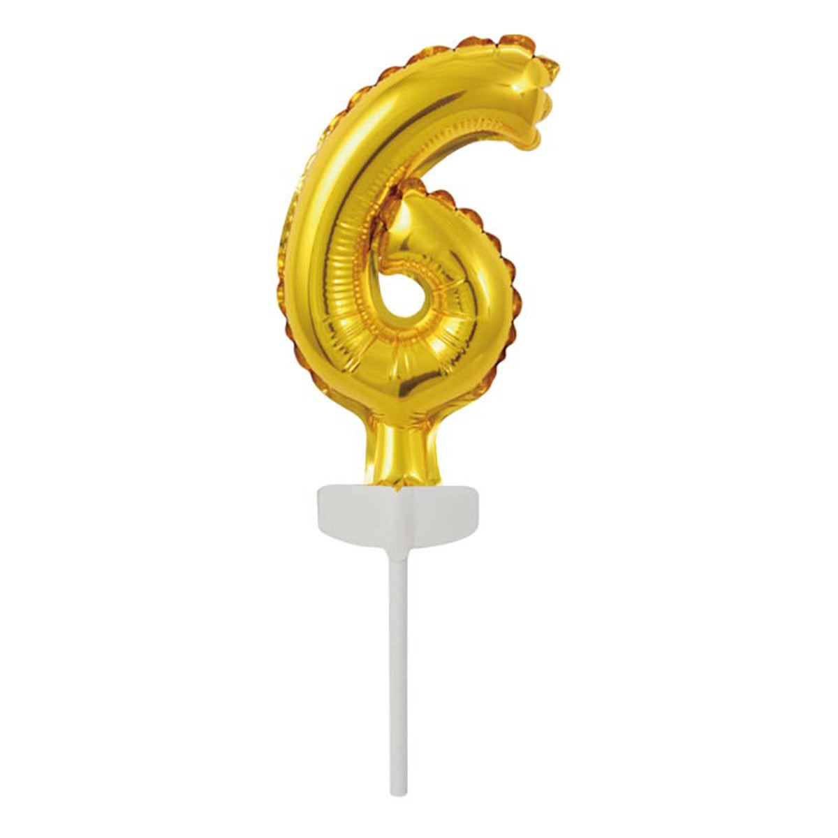 Tortendeko Ballonzahl | 11 cm, Gold #6