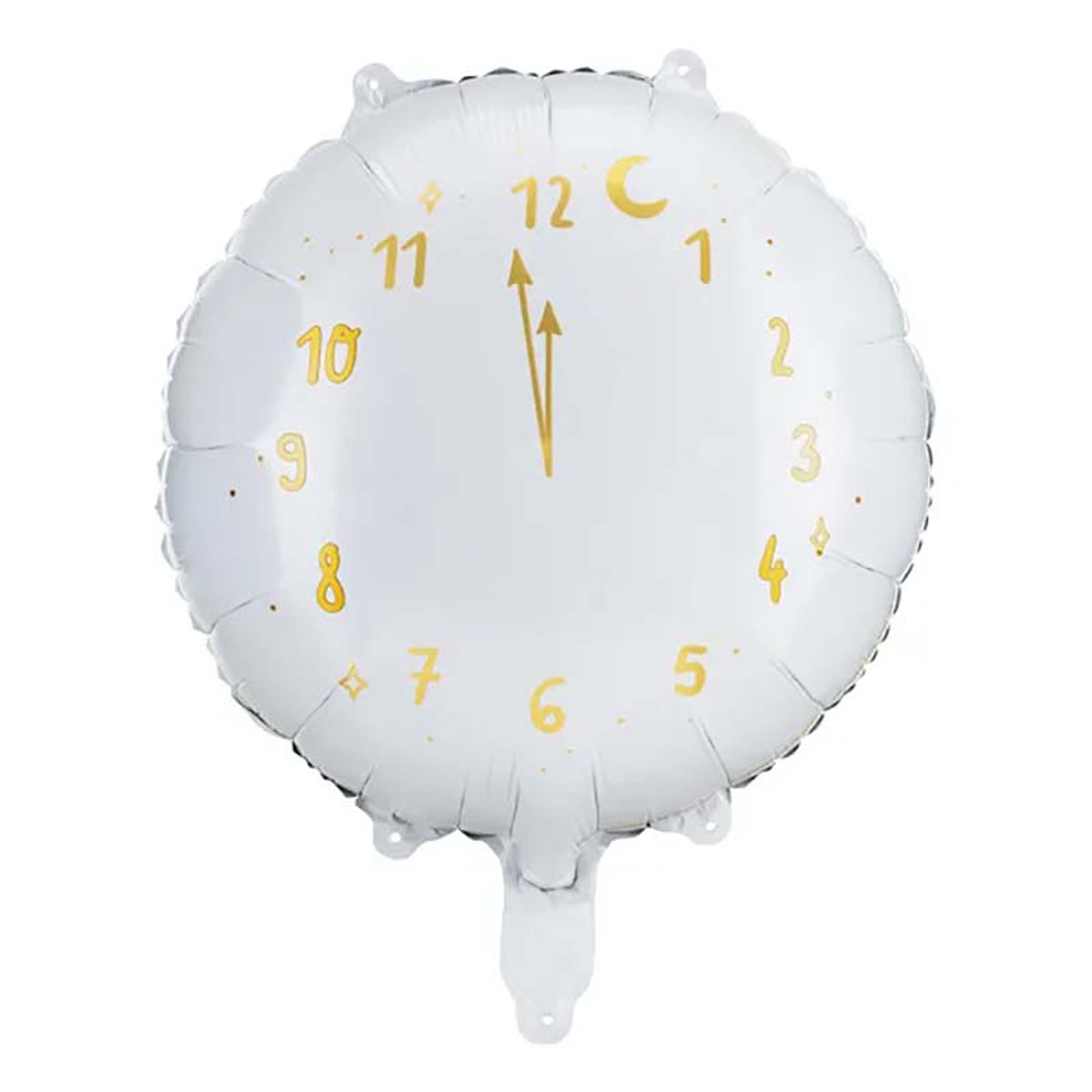18"/Ø45cm Folienballon "Happy New Year" Uhr
