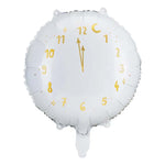 18"/Ø45cm Folienballon "Happy New Year" Uhr