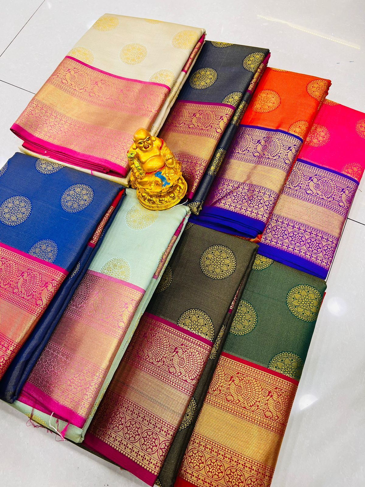 Kanchipuram Handloom Weaving Silk Saree