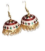 Traditional Multicolor Jhumka with Dome Shape Jhumki Combo