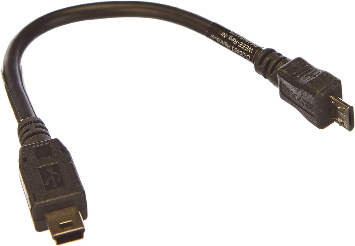 Mini USB (male) zu Micro USB (male) Kabel ca. 10 cm | System-S