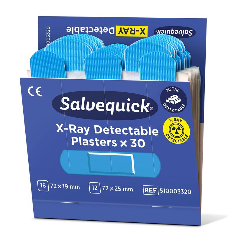 Salvequick röntgendetektierbar, 30 stück/nachfüllung.  | Packung (30 Stück)