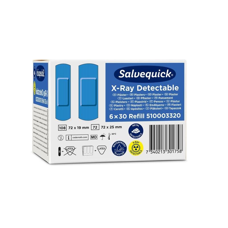 Salvequick röntgendetektierbar, 30 stück/nachfüllung.  | Packung (30 Stück)