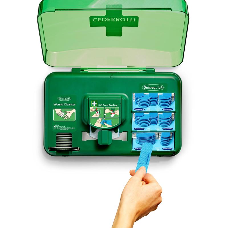 Wundversorgungsspender, blau | Karton (1 Packung)
