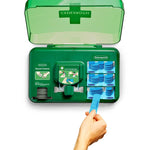 Wundversorgungsspender, blau | Karton (1 Packung)