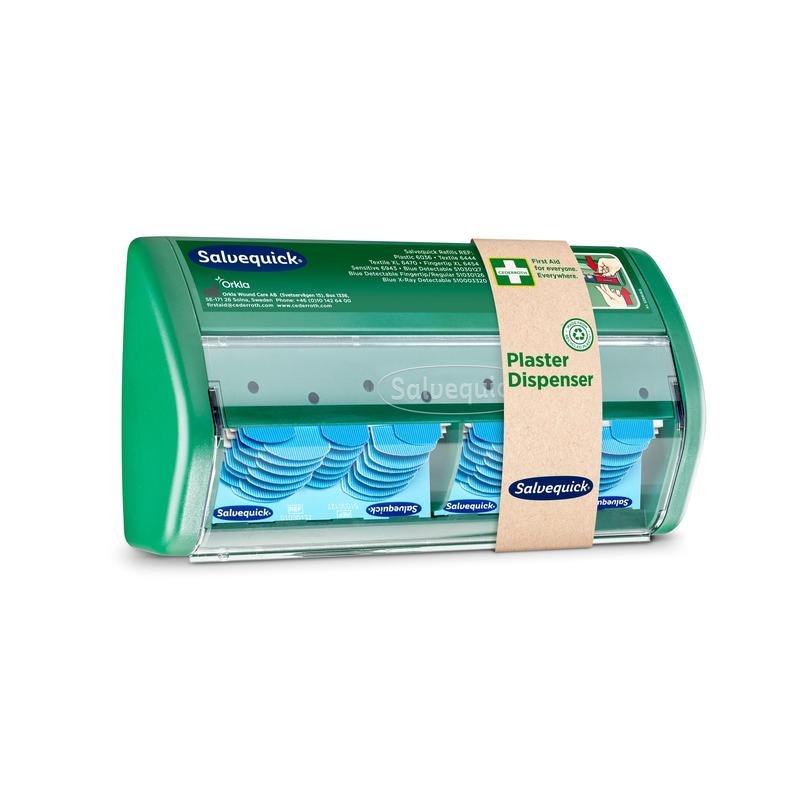 Salvequick pflasterspender, blau detektierbar | Packung (1 Stück)